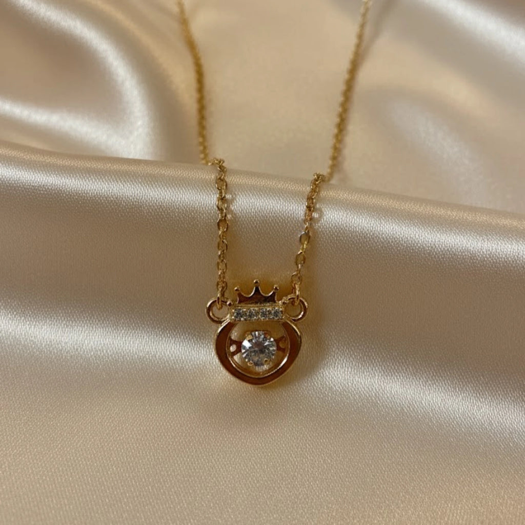 Crowned Crystal Pendant
